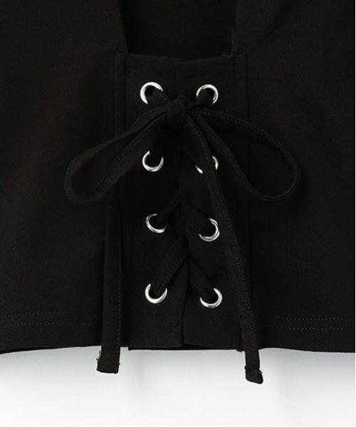 by LOVEiT / バイ ラビット Tシャツ | レースアップTシャツ | 詳細7