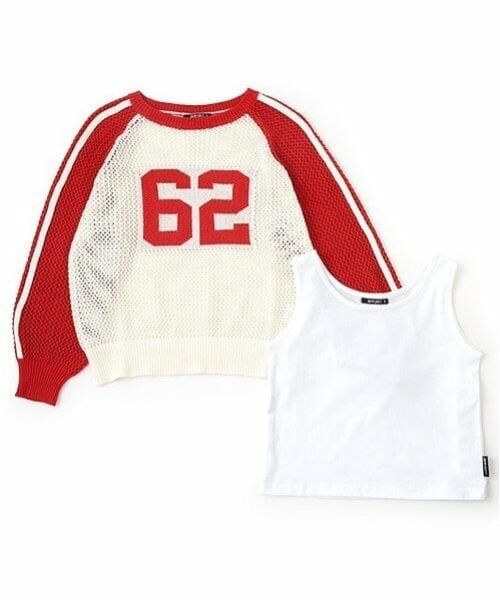 by LOVEiT / バイ ラビット ニット・セーター | ナンバーニットタンクトップセット | 詳細2