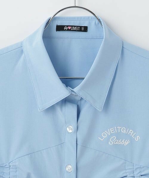 by LOVEiT / バイ ラビット シャツ・ブラウス | フロントドロストブラウス | 詳細2