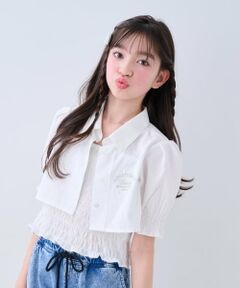 by LOVEiT / バイ ラビット シャツ・ブラウス | クロップド丈レイヤードブラウス