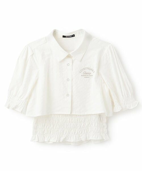 by LOVEiT / バイ ラビット シャツ・ブラウス | クロップド丈レイヤードブラウス | 詳細9