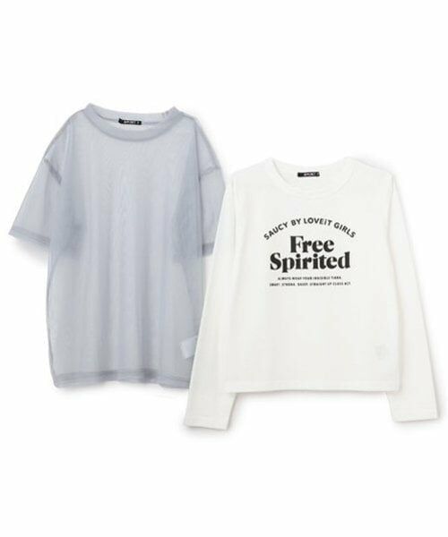 by LOVEiT / バイ ラビット Tシャツ | FreeロゴTシャツチュールTセット | 詳細3