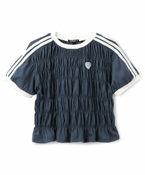 by LOVEiT / バイ ラビット Tシャツ | 【大好評につき再入荷】シャーリングTシャツ（チャコール）