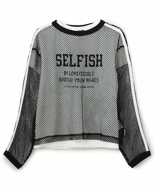 by LOVEiT / バイ ラビット Tシャツ | オーバーメッシュセット（黒）