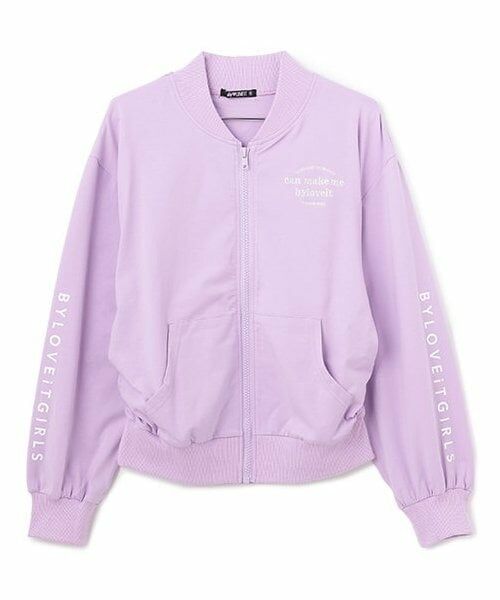 by LOVEiT / バイ ラビット カーディガン・ボレロ | フードレスパーカー（ラベンダー）