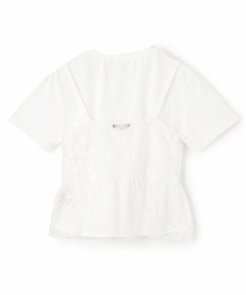 by LOVEiT / バイ ラビット Tシャツ | チュールビスチェつきTシャツ | 詳細2