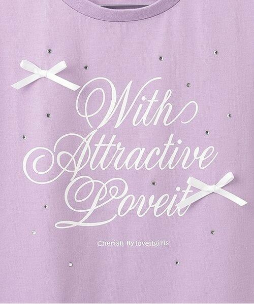 by LOVEiT / バイ ラビット Tシャツ | 【大好評につき再入荷】ビジューガーリーTシャツ | 詳細3