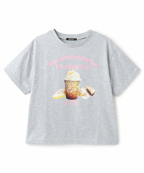 by LOVEiT / バイ ラビット Tシャツ | クリームラテTシャツ（ミディアム グレー）