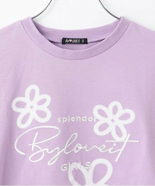 by LOVEiT / バイ ラビット Tシャツ | エアブラシフラワーTシャツ | 詳細2