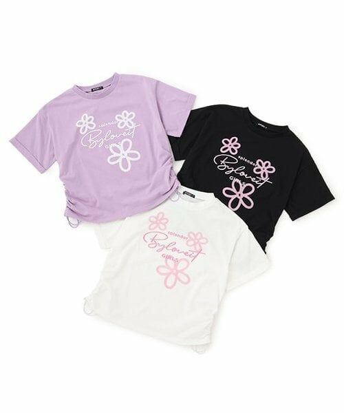 by LOVEiT / バイ ラビット Tシャツ | エアブラシフラワーTシャツ | 詳細9