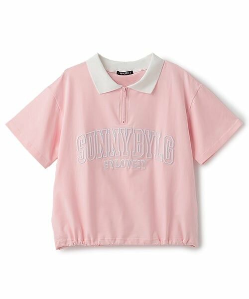 by LOVEiT / バイ ラビット Tシャツ | ハーフジッププルオーバー（ピンク）