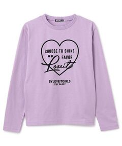 by LOVEiT / バイ ラビット Tシャツ | ハートロングTシャツ