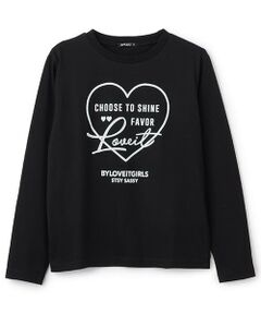 by LOVEiT / バイ ラビット Tシャツ | ハートロングTシャツ