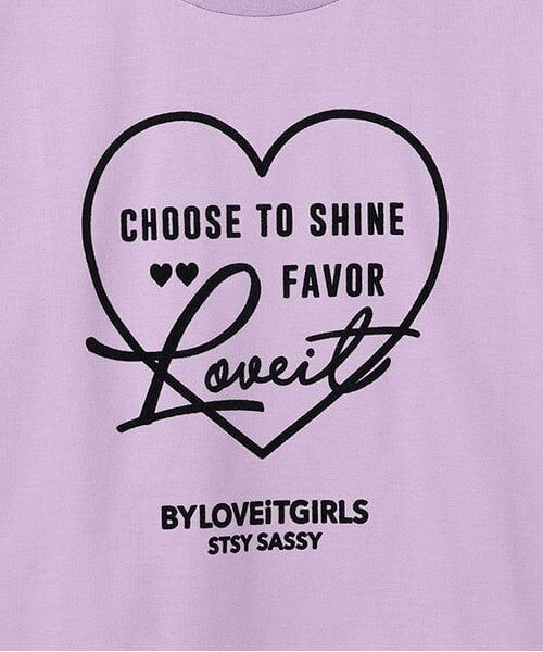 by LOVEiT / バイ ラビット Tシャツ | ハートロングTシャツ | 詳細3