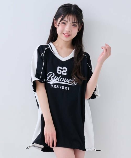 by LOVEiT / バイ ラビット ミニ丈・ひざ丈ワンピース | ミニワンピース（紺）