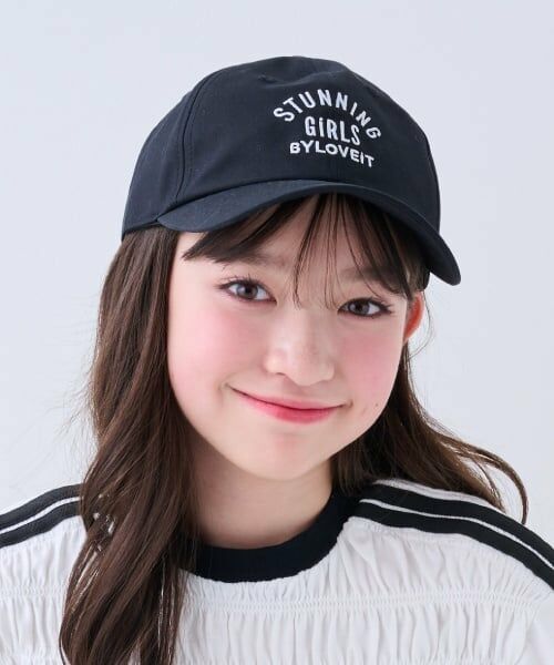 by LOVEiT / バイ ラビット キャップ | ロングリボンつきキャップ（黒）