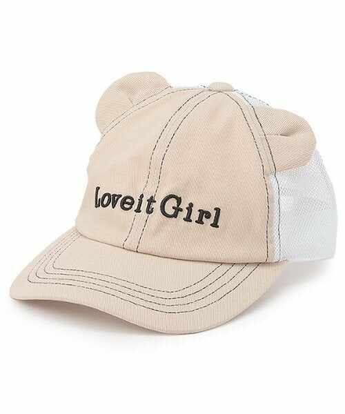 by LOVEiT / バイ ラビット キャップ | クマ耳メッシュキャップ（ECRU(キナリ)）
