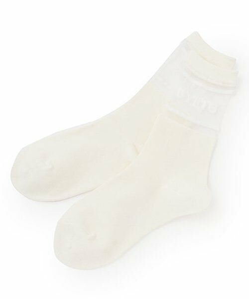 by LOVEiT / バイ ラビット ソックス | 【ニコ☆プチ掲載】シアークルーソックス（オフ ホワイト）
