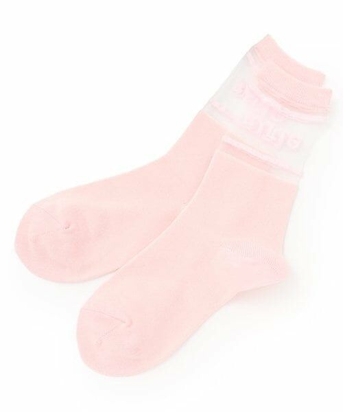 by LOVEiT / バイ ラビット ソックス | 【ニコ☆プチ掲載】シアークルーソックス（ピンク）