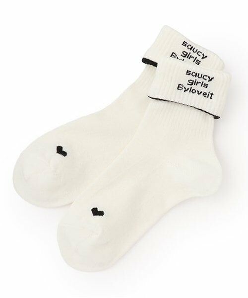 by LOVEiT / バイ ラビット ソックス | 折り返しソックス（オフ ホワイト）