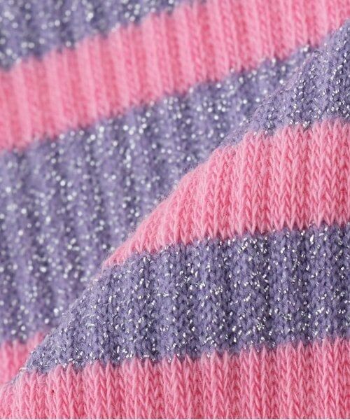 by LOVEiT / バイ ラビット ソックス | ラメラインクルーソックス | 詳細3