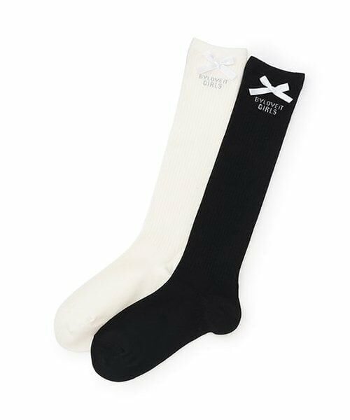 by LOVEiT / バイ ラビット ソックス | リボンつきハイソックス | 詳細4