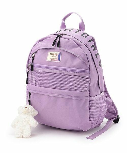 by LOVEiT / バイ ラビット リュック・バックパック | クマチャームつきデイパック（ラベンダー）