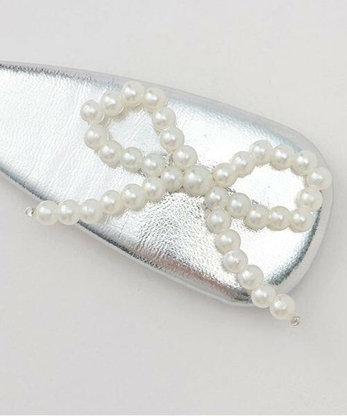 by LOVEiT / バイ ラビット ヘアピン | パールリボンスリーピン | 詳細2