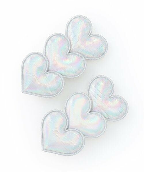 by LOVEiT / バイ ラビット ヘアピン | 3ハートクリップ（2個セット）（マルチ）