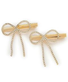 by LOVEiT / バイ ラビット ヘアピン | キラキラリボンクリップ（2個セット）