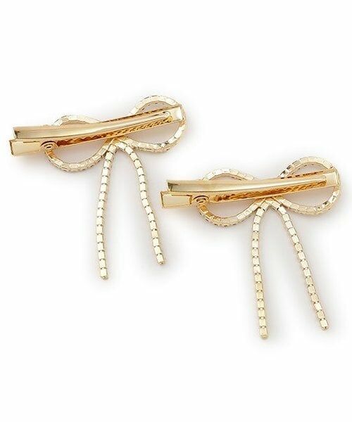 by LOVEiT / バイ ラビット ヘアピン | キラキラリボンクリップ（2個セット） | 詳細1