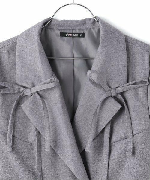 by LOVEiT / バイ ラビット テーラードジャケット | リボンつきショートジャケット | 詳細14