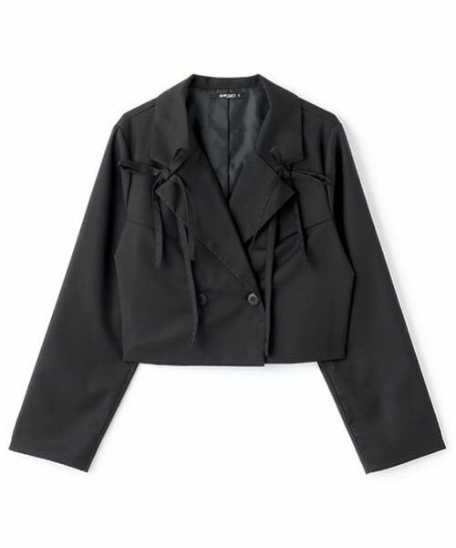 by LOVEiT / バイ ラビット テーラードジャケット | リボンつきショートジャケット | 詳細8