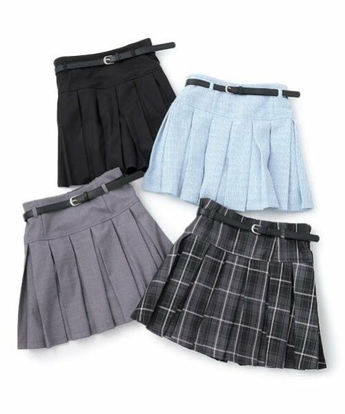 by LOVEiT / バイ ラビット ミニ・ひざ丈スカート | ベルトつきプリーツスカート（インパンつき） | 詳細16