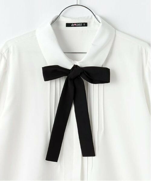 by LOVEiT / バイ ラビット シャツ・ブラウス | ボウタイつきシャツブラウス | 詳細3