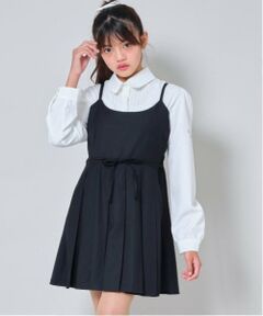 by LOVEiT / バイ ラビット ミニ丈・ひざ丈ワンピース | ベルトつきキャミワンピース