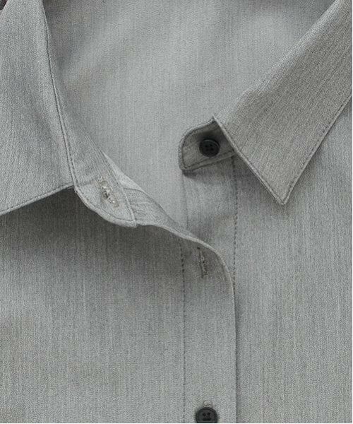 by LOVEiT / バイ ラビット ミニ丈・ひざ丈ワンピース | リボンビスチェつきシャツワンピース | 詳細14