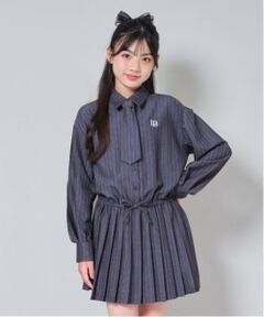 by LOVEiT / バイ ラビット ミニ丈・ひざ丈ワンピース | タイつきシャツワンピース