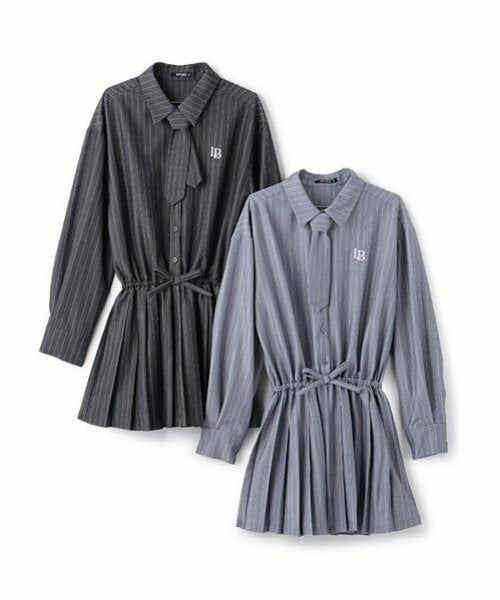 by LOVEiT / バイ ラビット ミニ丈・ひざ丈ワンピース | タイつきシャツワンピース | 詳細13