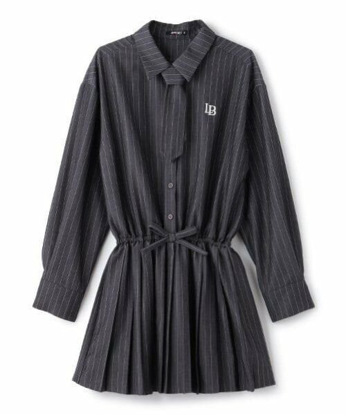 by LOVEiT / バイ ラビット ミニ丈・ひざ丈ワンピース | タイつきシャツワンピース | 詳細3