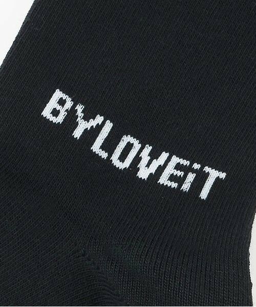 by LOVEiT / バイ ラビット ソックス | ロゴクルーソックス | 詳細2