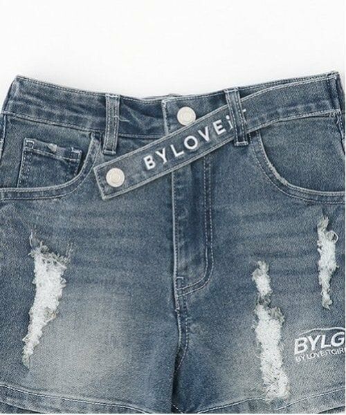 by LOVEiT / バイ ラビット ショート・ハーフ・半端丈パンツ | ベルトポイントショートパンツ | 詳細2