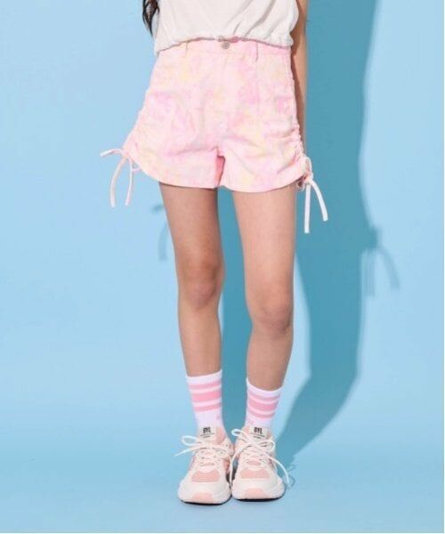 by LOVEiT / バイ ラビット ショート・ハーフ・半端丈パンツ | フロントドロストショートパンツ（ピンク）