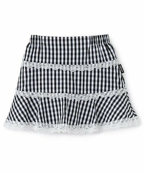 by LOVEiT / バイ ラビット ミニ・ひざ丈スカート | 【大好評につき再入荷】切替フレアスカート(黒)