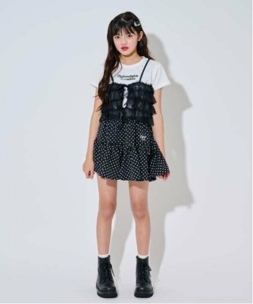 by LOVEiT / バイ ラビット ミニ・ひざ丈スカート | ドットティアードスカート | 詳細13