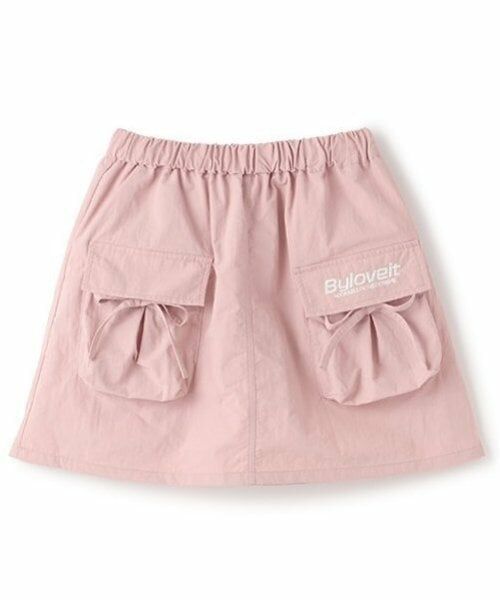 by LOVEiT / バイ ラビット ミニ・ひざ丈スカート | ドロストポケスカート(ピンク)