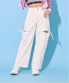 by LOVEiT / バイ ラビット その他パンツ | 【ニコ☆プチ・Cuugal掲載】リボンスリットパンツ