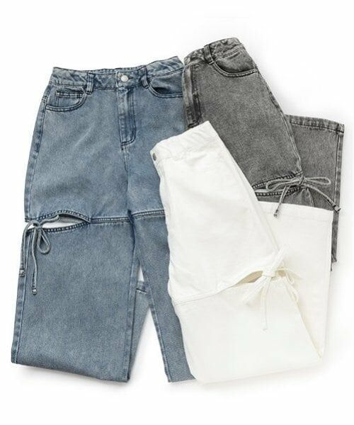 by LOVEiT / バイ ラビット その他パンツ | 【ニコ☆プチ・Cuugal掲載】リボンスリットパンツ | 詳細10