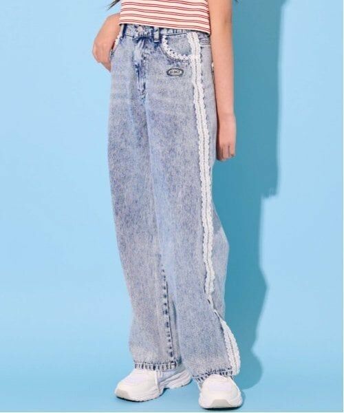 by LOVEiT / バイ ラビット その他パンツ | 【Cuugal掲載】レースポイントケミカルパンツ(サックス)