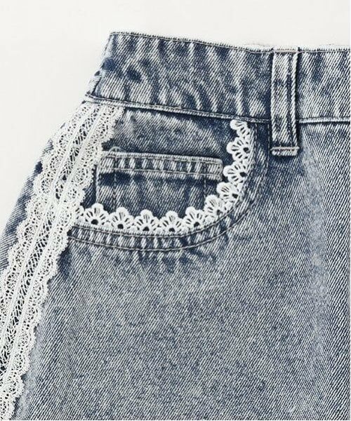 by LOVEiT / バイ ラビット ミニ・ひざ丈スカート | レースポイントスカート | 詳細4